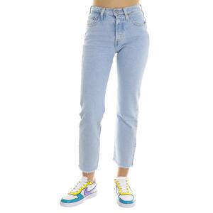 JEANS 501 CROP LEVI'S AZZURRO